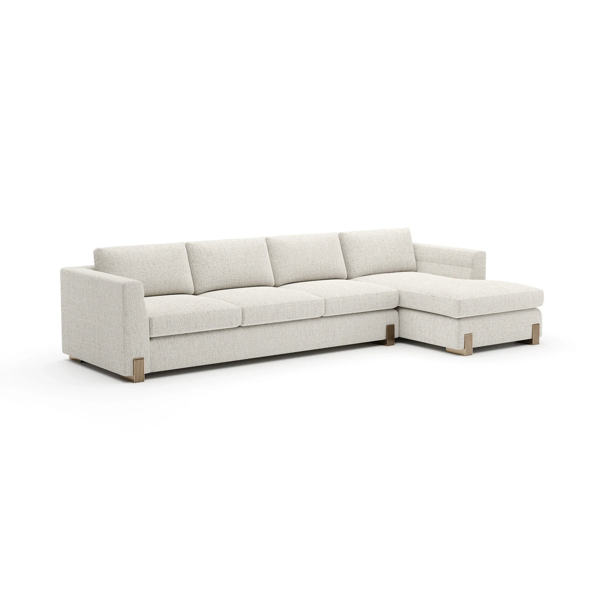 Caracole Counter Balance Sectional – angle view – Lusso Furniture Miami