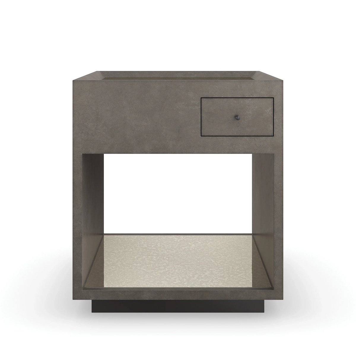 Caracole Dark Matter End Table – front view – Lusso Furniture Miami