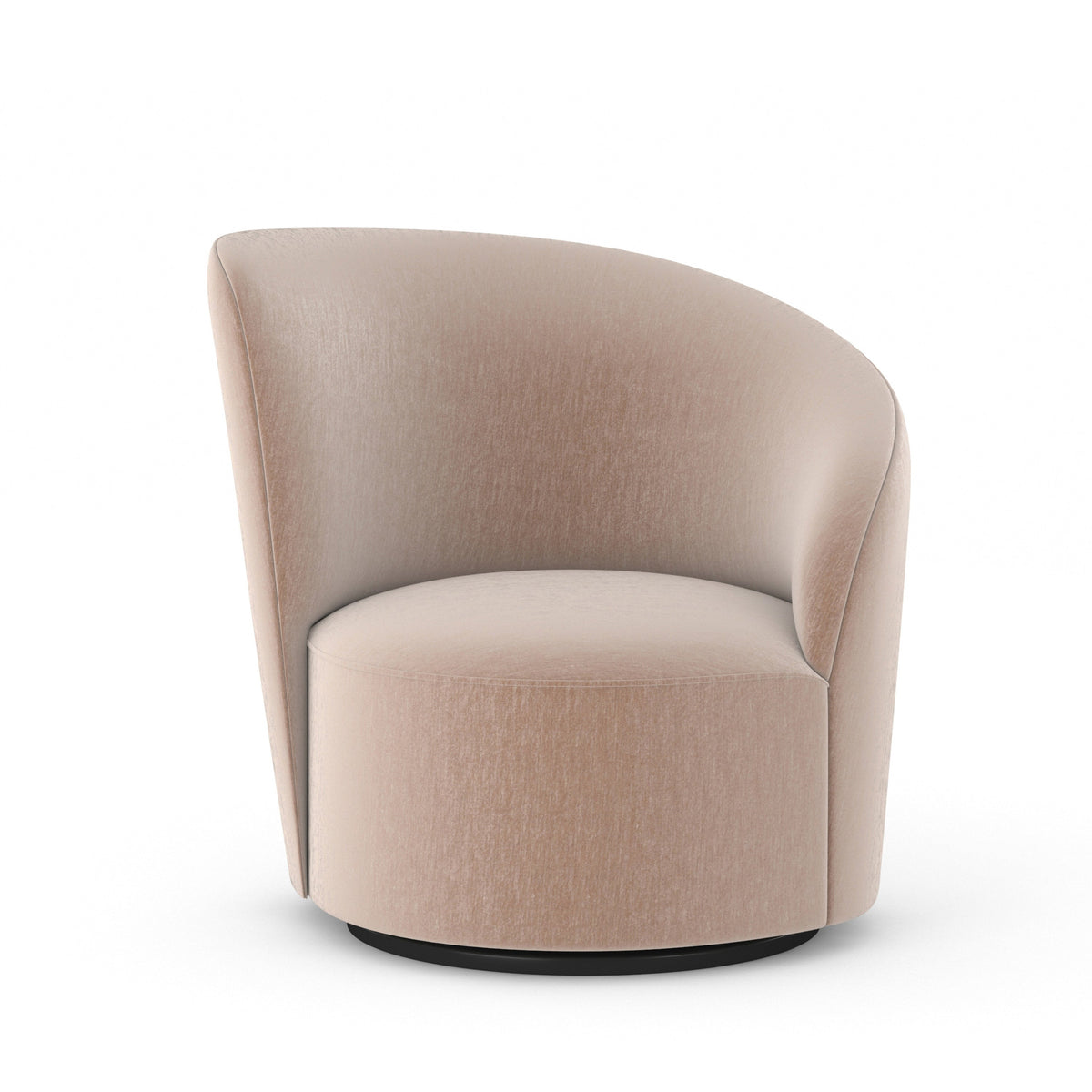 Caracole Whorl Swivel Chair – side view – Lusso Furniture Miami