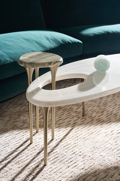 Caracole Resonance Cocktail Table – side view – Lusso Furniture Miami