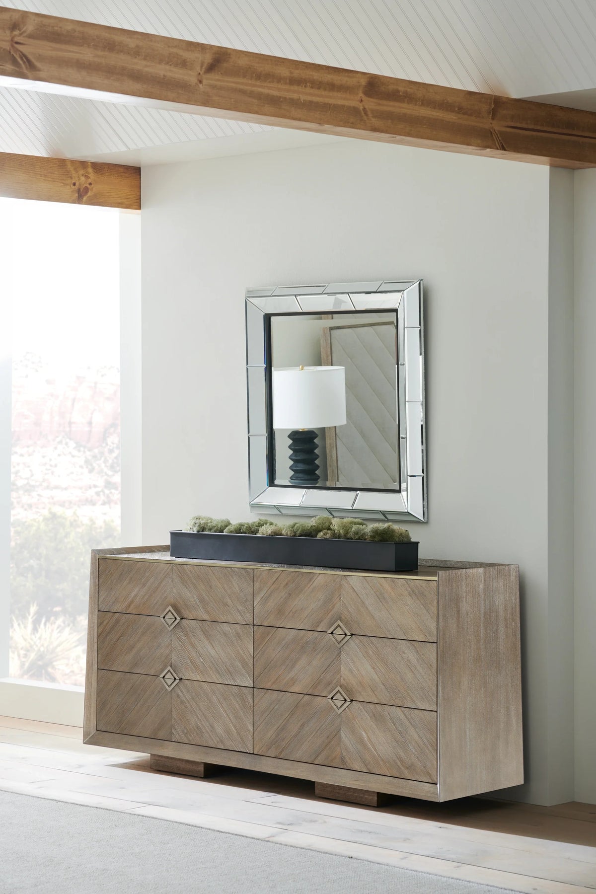 Caracole Naturally Dresser – room setting – Lusso Furniture Miami