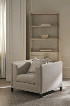 Caracole Tuxedo Accent Chair – angle view – Lusso Furniture Miami