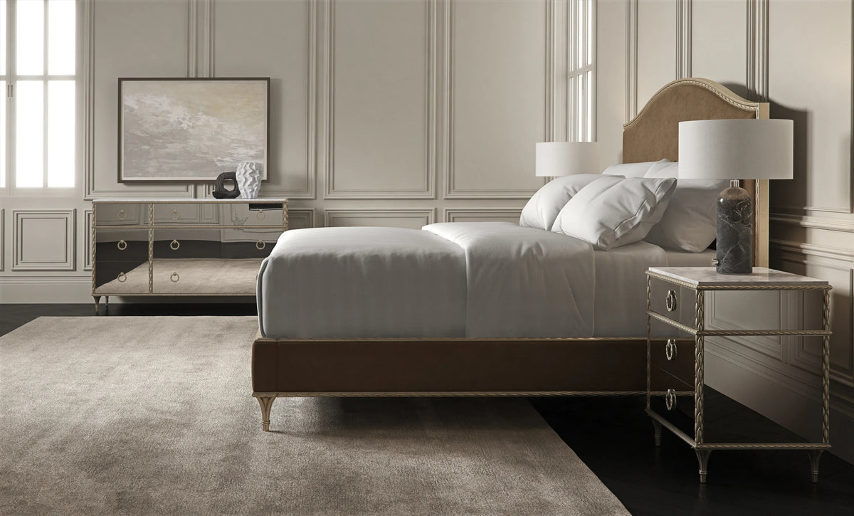 Caracole Fontainebleau Bed – angle view – Lusso Furniture Miami