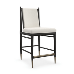 Caracole Unity Counter Stool – back view – Lusso Furniture Miami