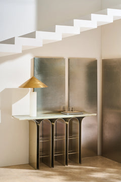 Caracole Nexus Console Table – angle view – Lusso Furniture Miami