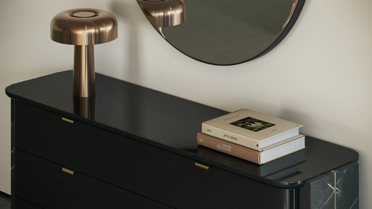 Caracole Overlap Vanity – top view – Lusso Furniture Miami