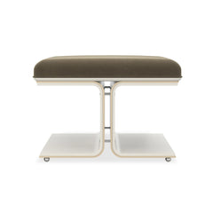 Caracole Balance Beam Ottoman – front view – Lusso Furniture Miami