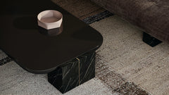 Caracole Overlap Rectangle Cocktail Table – top view – Lusso Furniture Miami