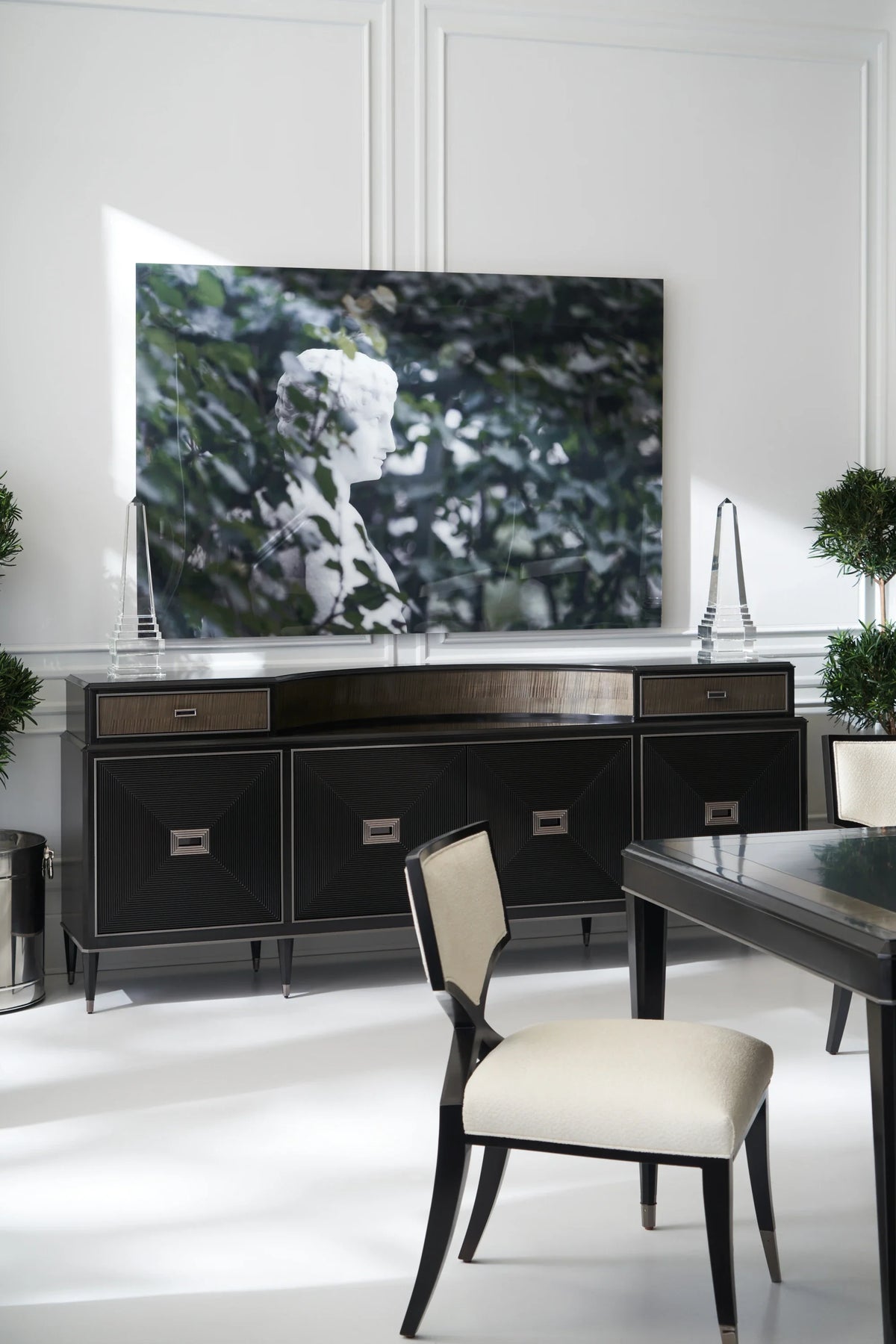 Caracole First Chair – side view – Lusso Furniture Miami