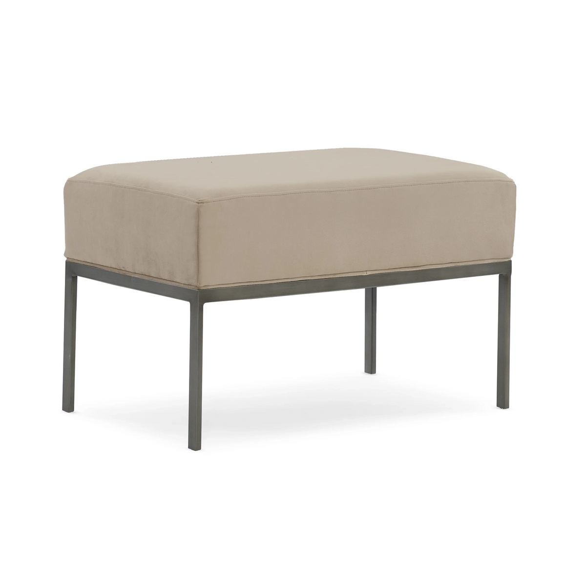Caracole Expressions Bed Bench – side view – Lusso Furniture Miami