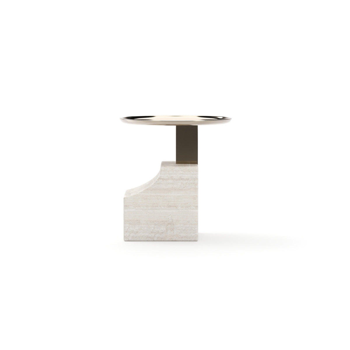 Caracole Overlap Integrated Accent Table – front view – Lusso Furniture Miami