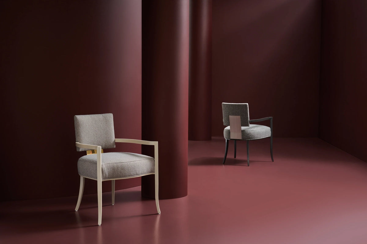 Caracole Reserved Seating Arm Chair – alternate view – Lusso Furniture Miami