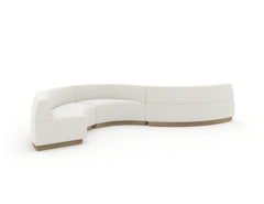 Caracole Crescent Sectional Components – angle view – Lusso Furniture Miami