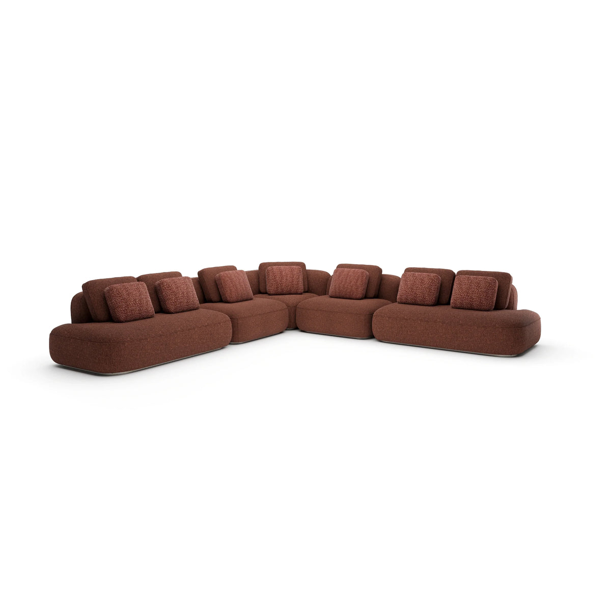 Caracole Sasso Saffron XL Sectional – angle view – Lusso Furniture Miami