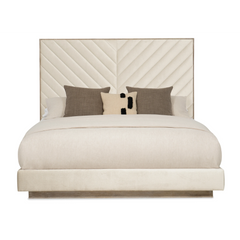 Caracole Meet U in the Middle Bed – angle view – Lusso Furniture Miami