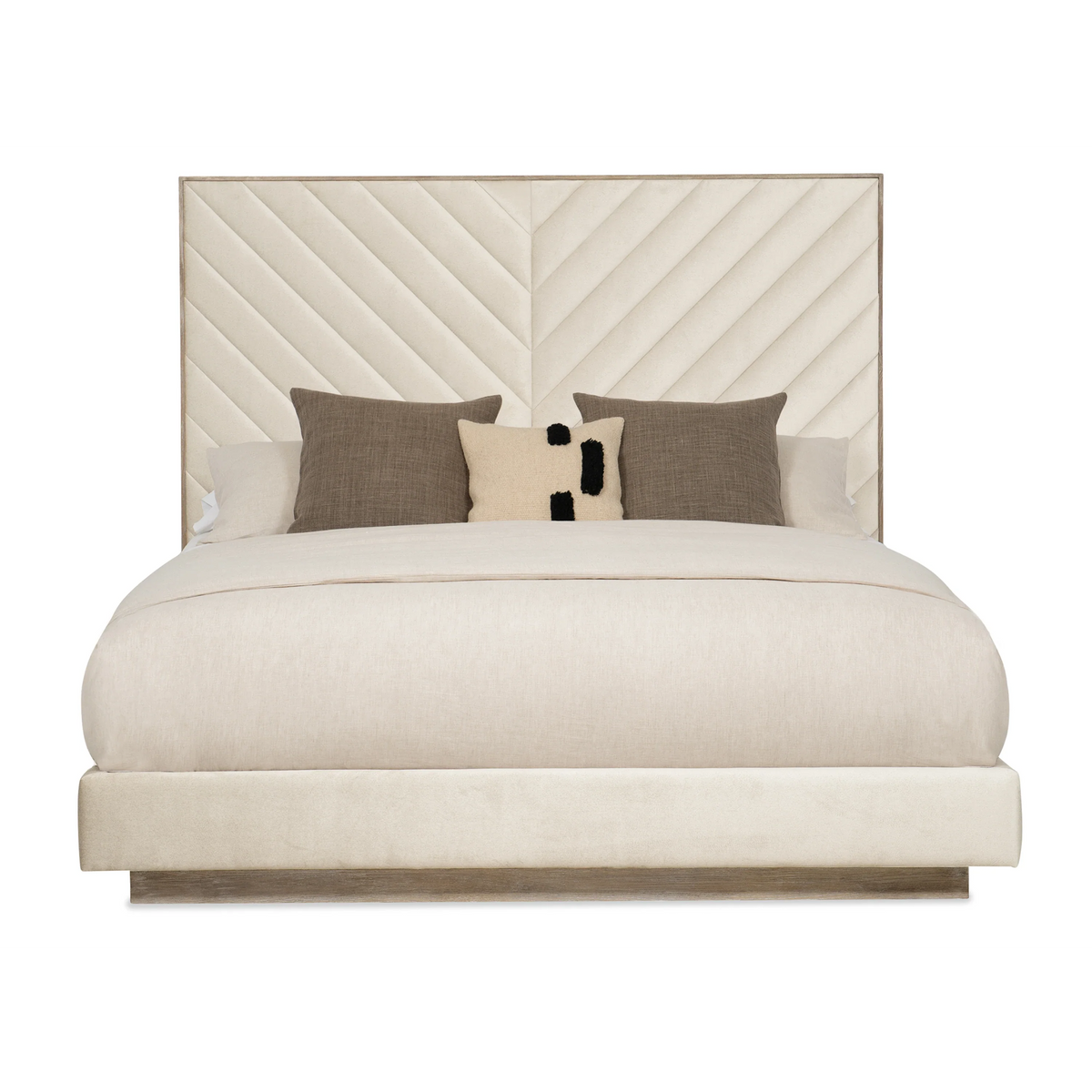 Caracole Meet U in the Middle Bed – angle view – Lusso Furniture Miami