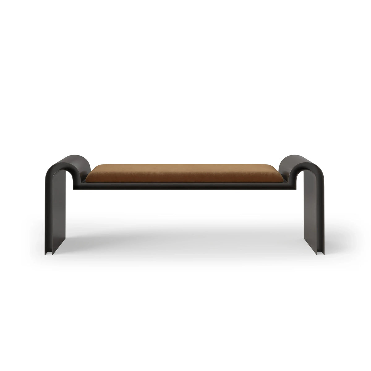 Caracole Beau Bench – front view – Lusso Furniture Miami