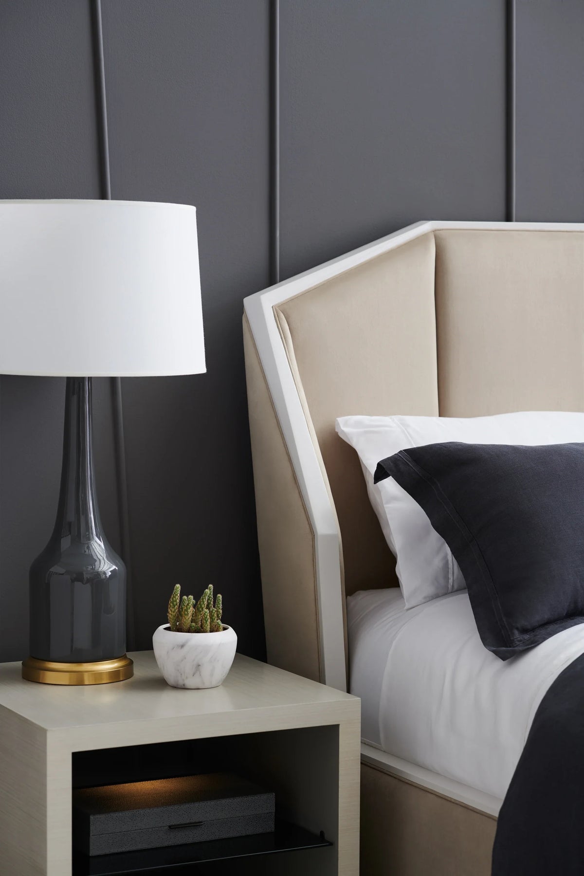 Caracole Expressions Bed – back view – Lusso Furniture Miami