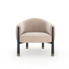 Caracole Baton Accent Chair – front view – Lusso Furniture Miami