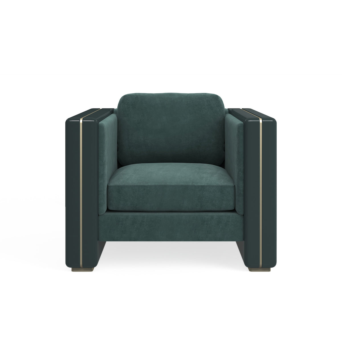 Caracole Gelee Accent Chair – front view – Lusso Furniture Miami