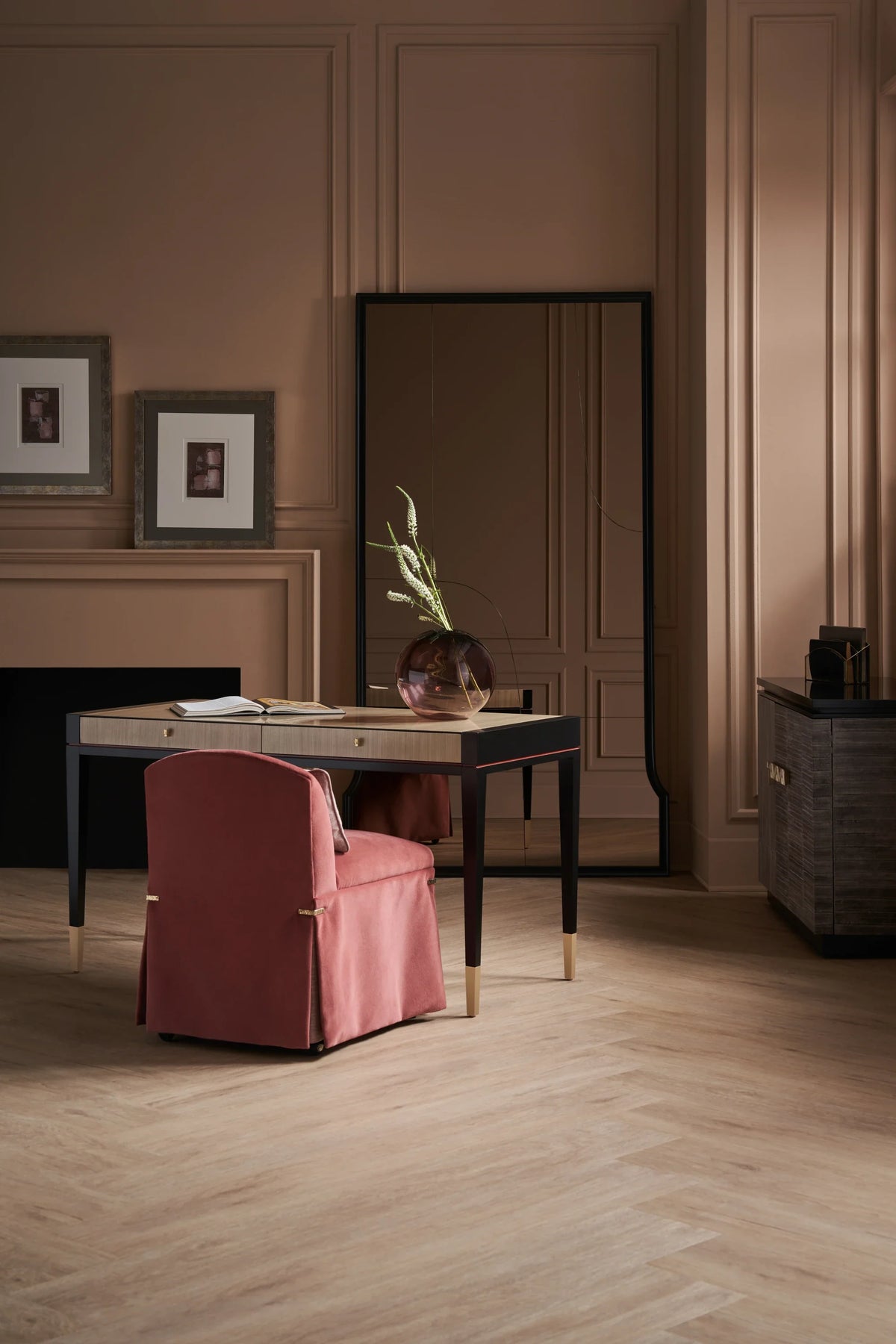 Caracole Pieces of Me Mirror – angle view – Lusso Furniture Miami