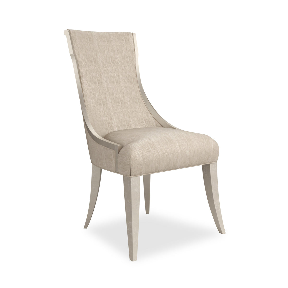 Caracole Avondale Side Chair – angle view – Lusso Furniture Miami