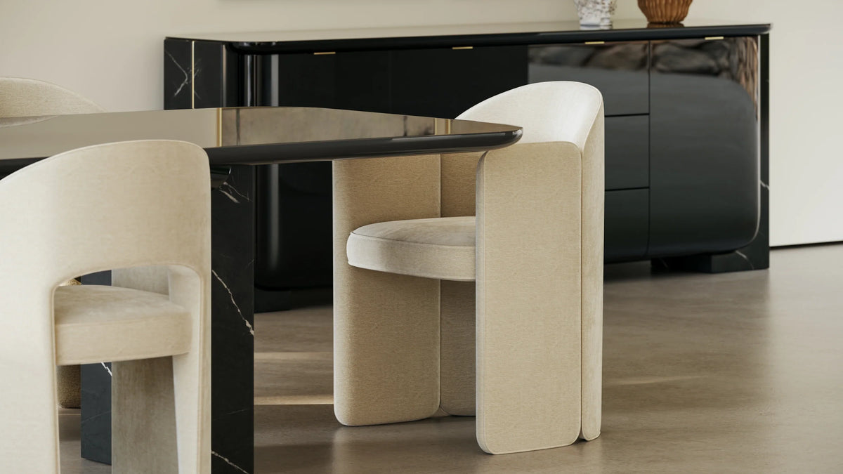 Caracole Overlap Dining Table – close-up – Lusso Furniture Miami