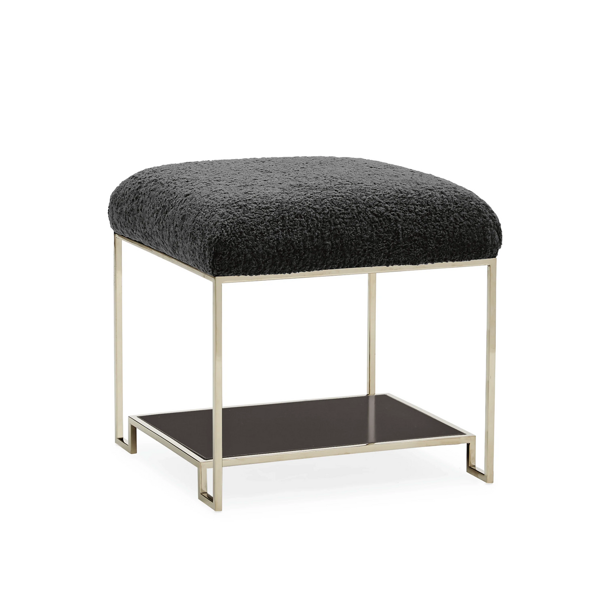 Caracole Thoroughly Modern Ottoman – front view – Lusso Furniture Miami