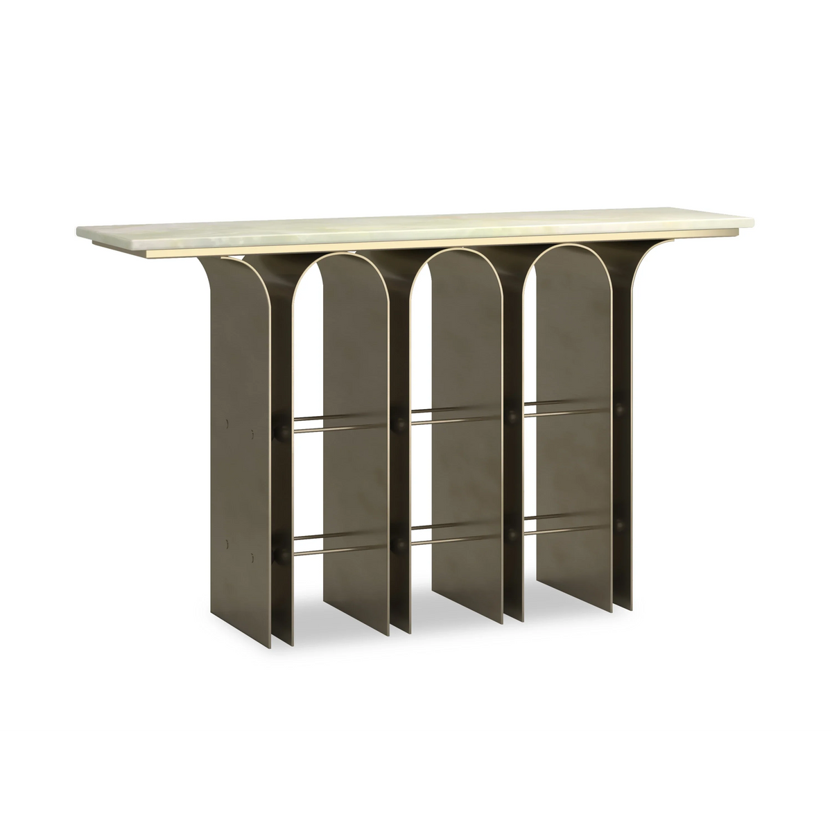 Caracole Nexus Console Table – detail – Lusso Furniture Miami