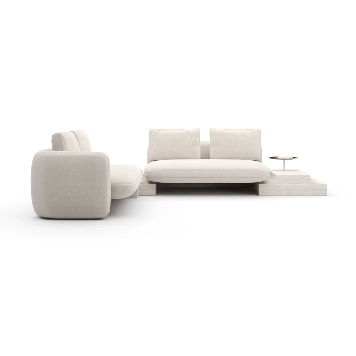 Caracole Overlap Sectional – view 43 – Lusso Furniture Miami