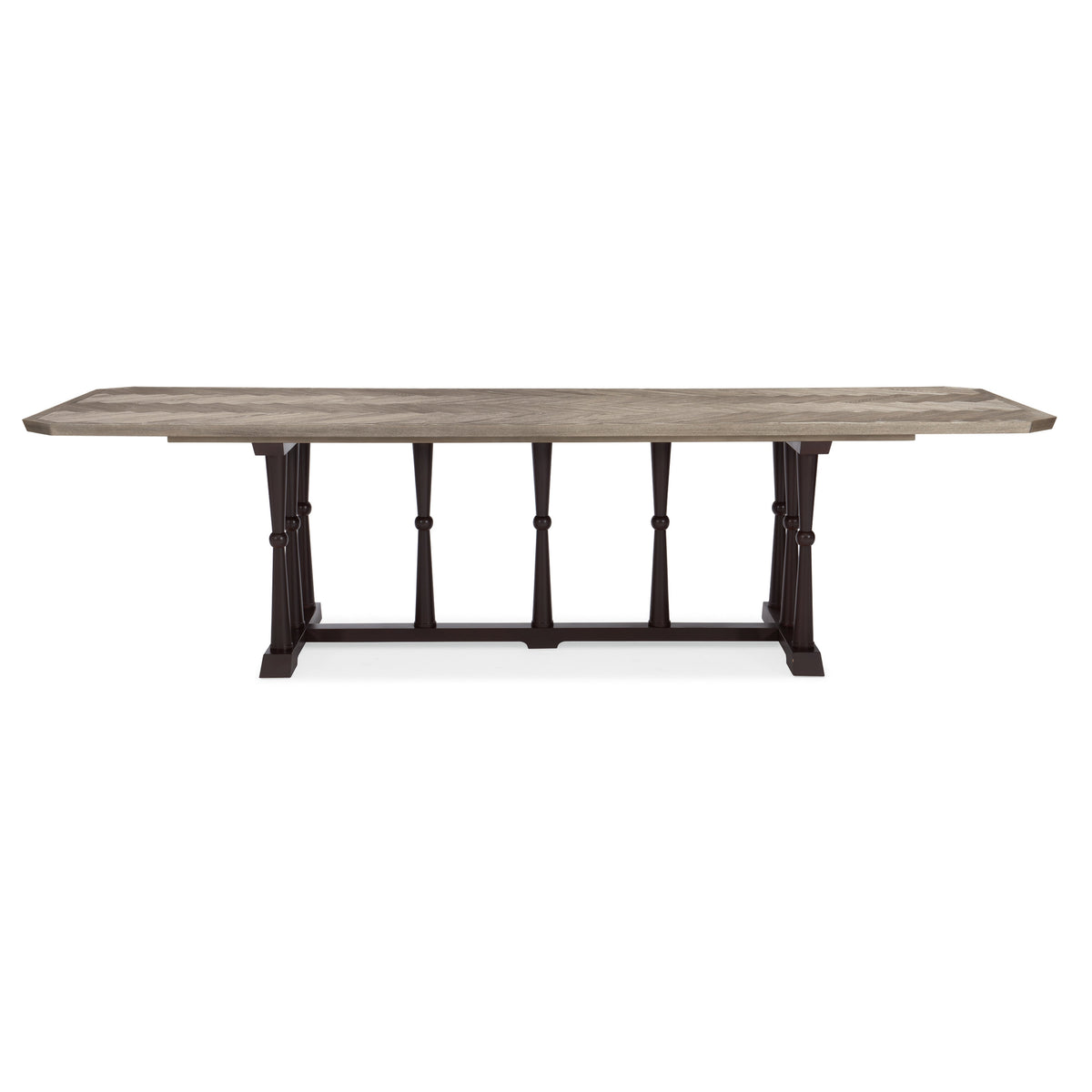 Caracole Dinner Circuit Dining Table – front view – Lusso Furniture Miami