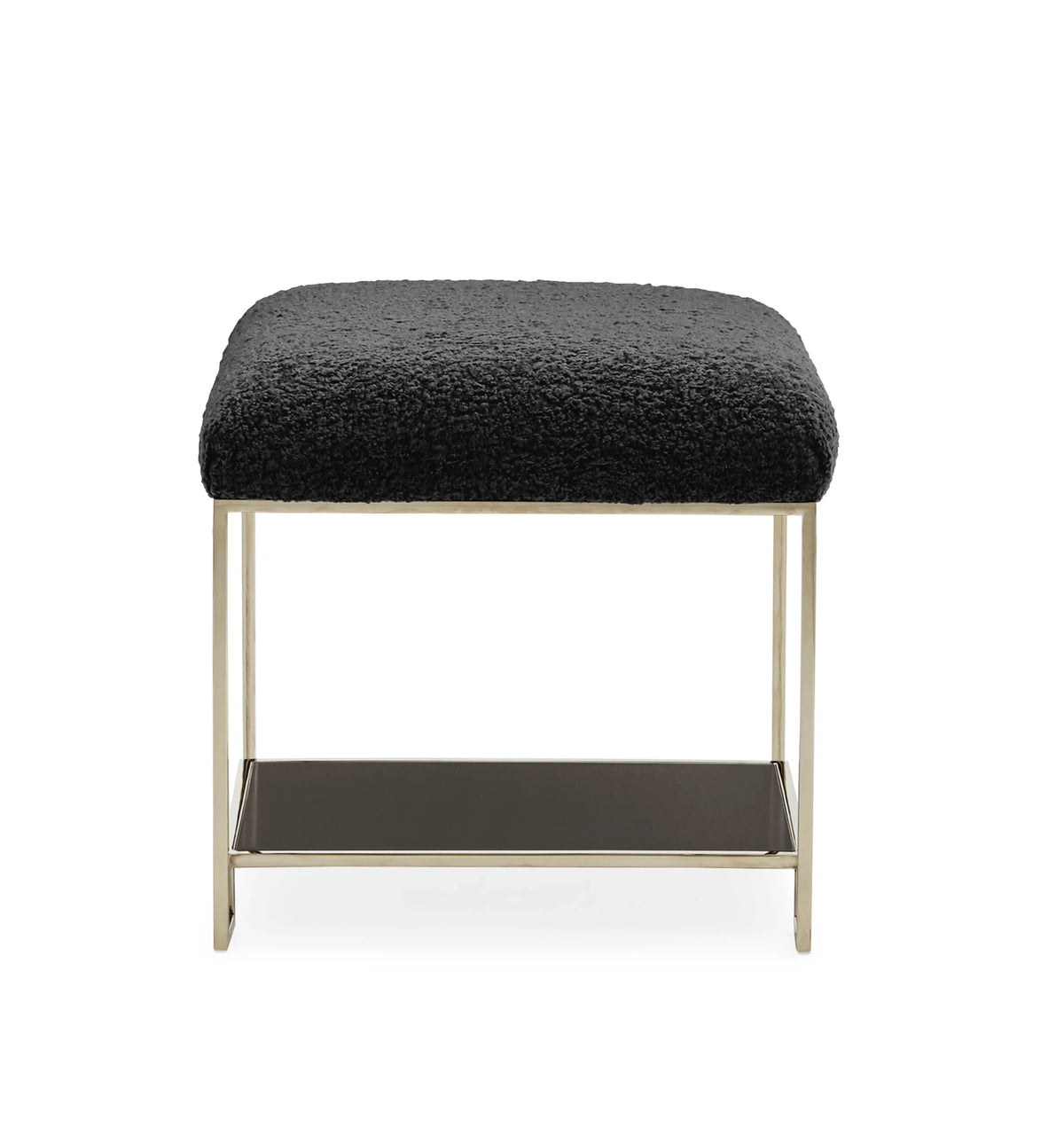 Caracole Thoroughly Modern Ottoman – angle view – Lusso Furniture Miami