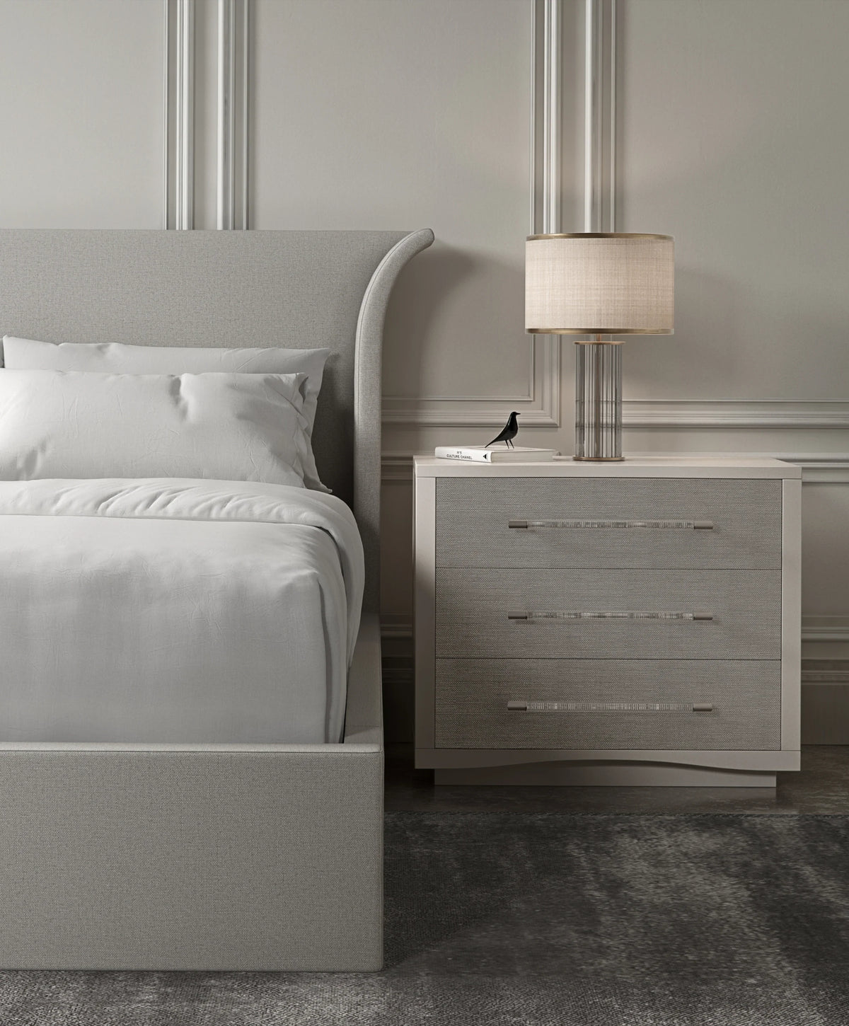 Caracole Beauty Sleep Bed – close-up – Lusso Furniture Miami
