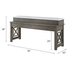 ACME Wandella Counter Height Table Set – view 15 – Lusso Furniture Miami