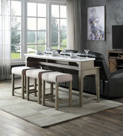 ACME Wandella Counter Height Table Set – front view – Lusso Furniture Miami