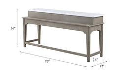 ACME Wandella Counter Height Table Set – top view – Lusso Furniture Miami