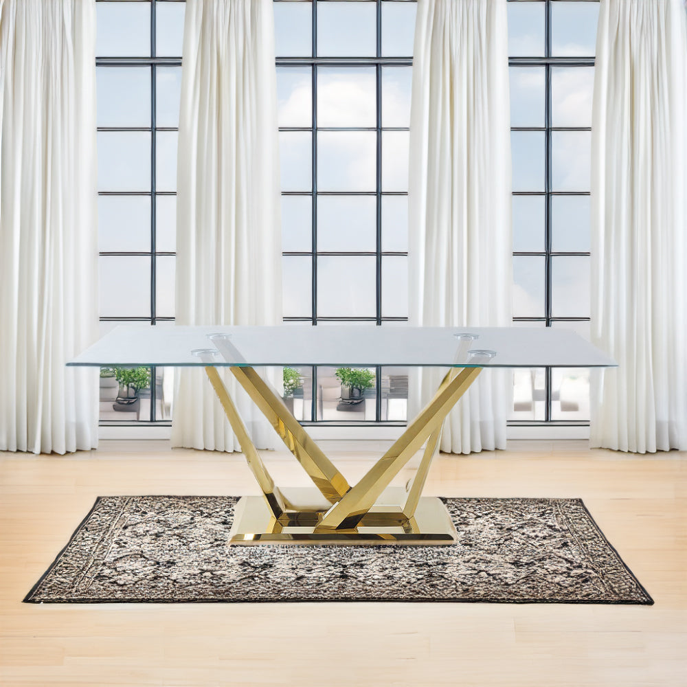 ACME Barnard Dining Table – front view – Lusso Furniture Miami