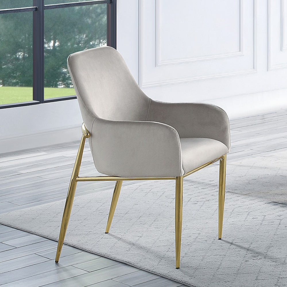 ACME Barnard Side Chair Set of 2 – front view – Lusso Furniture Miami