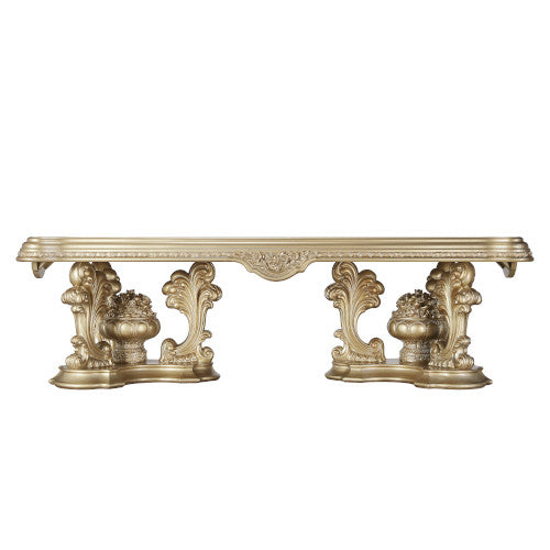 ACME Seville Pedestal Dining Table – detail – Lusso Furniture Miami