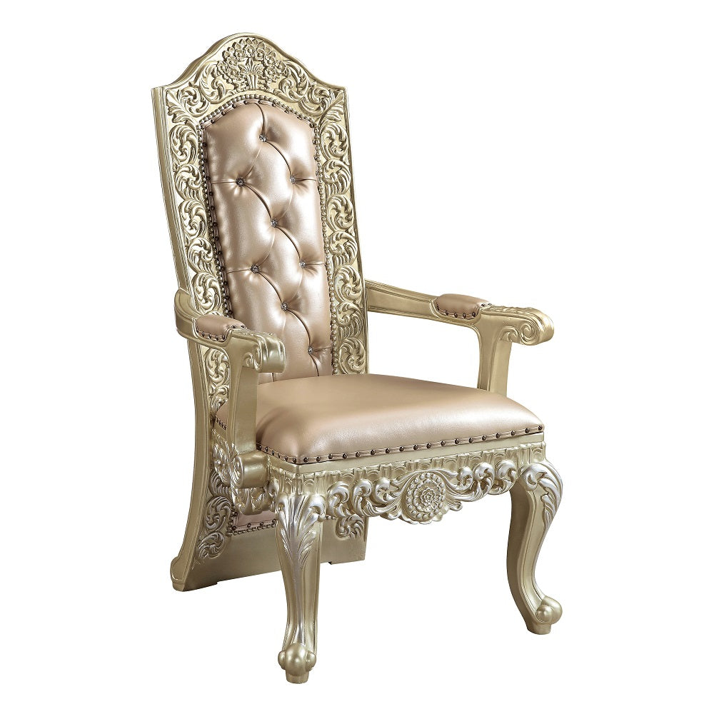ACME Vatican Arm Chair Set of 2 – angle view – Lusso Furniture Miami