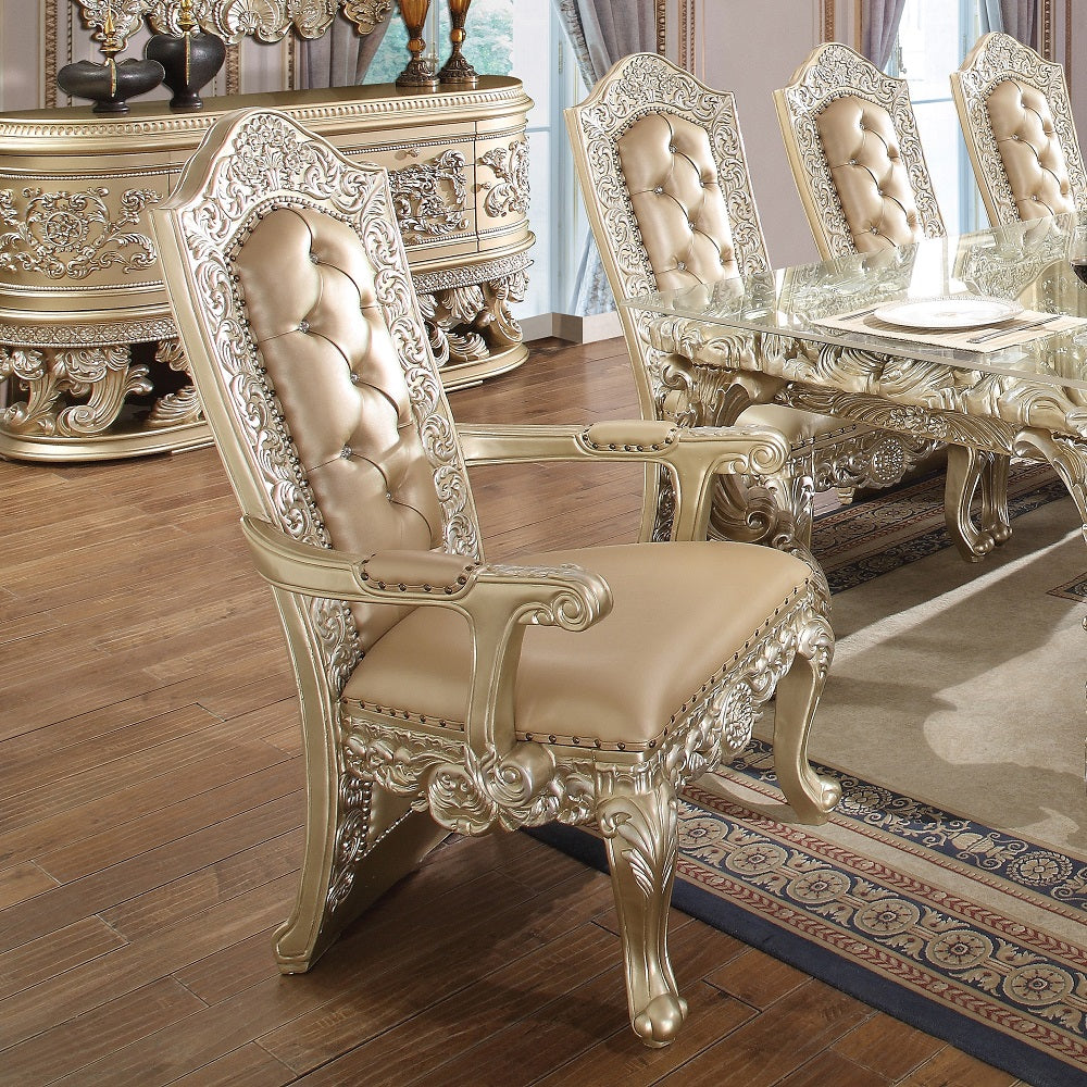 ACME Vatican Arm Chair Set of 2 – front view – Lusso Furniture Miami