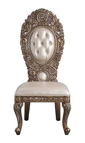 ACME Constantine Side Chair Set of 2 – side view – Lusso Furniture Miami