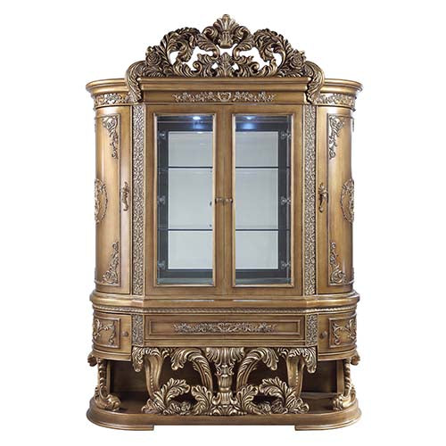 ACME Constantine Curio Cabinet – side view – Lusso Furniture Miami