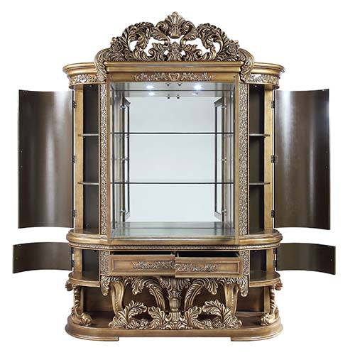 ACME Constantine Curio Cabinet – back view – Lusso Furniture Miami