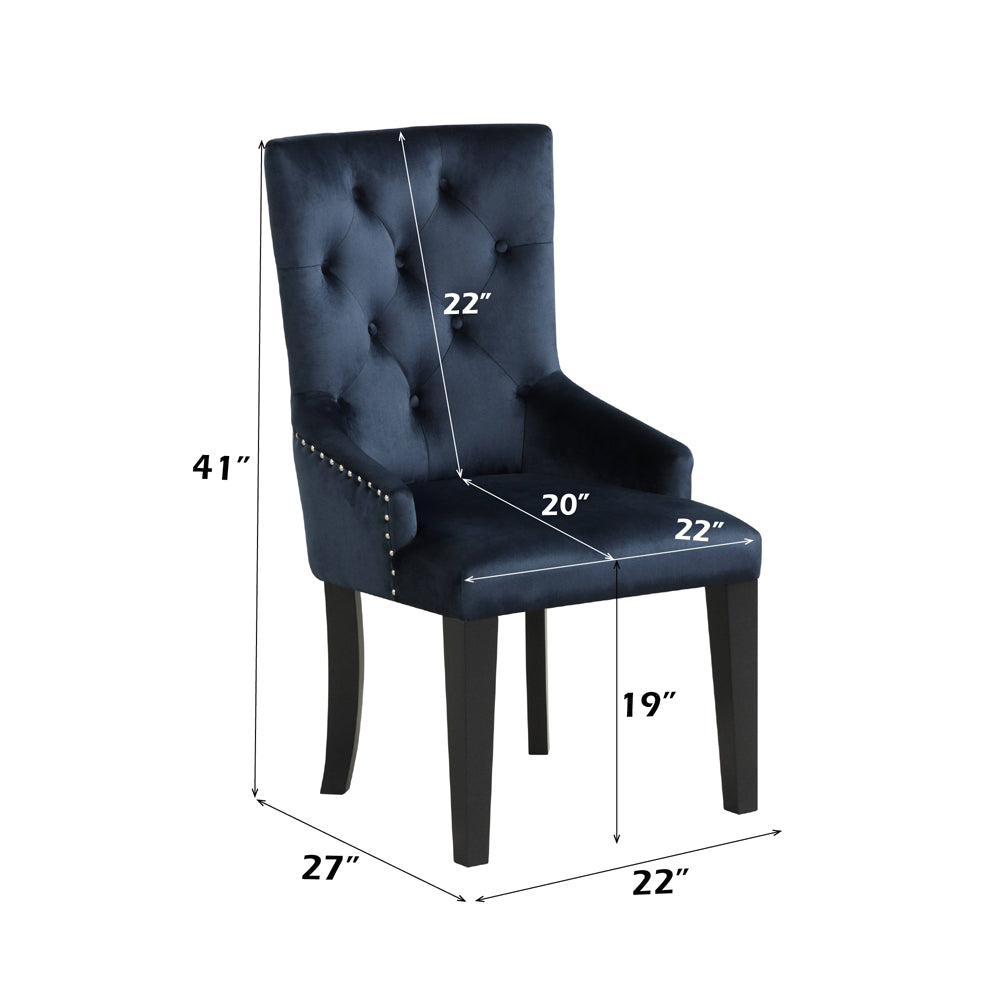 ACME Varian II Side Chair – back view – Lusso Furniture Miami
