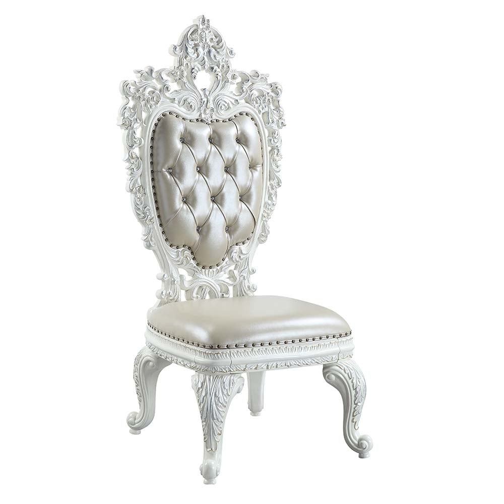 ACME Vanaheim Side Chair Set of 2 – front view – Lusso Furniture Miami