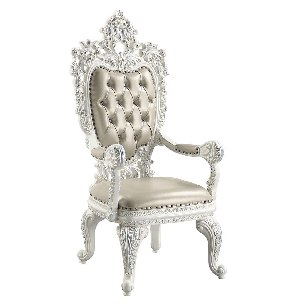 ACME Vanaheim Arm Chair Set of 2 – front view – Lusso Furniture Miami
