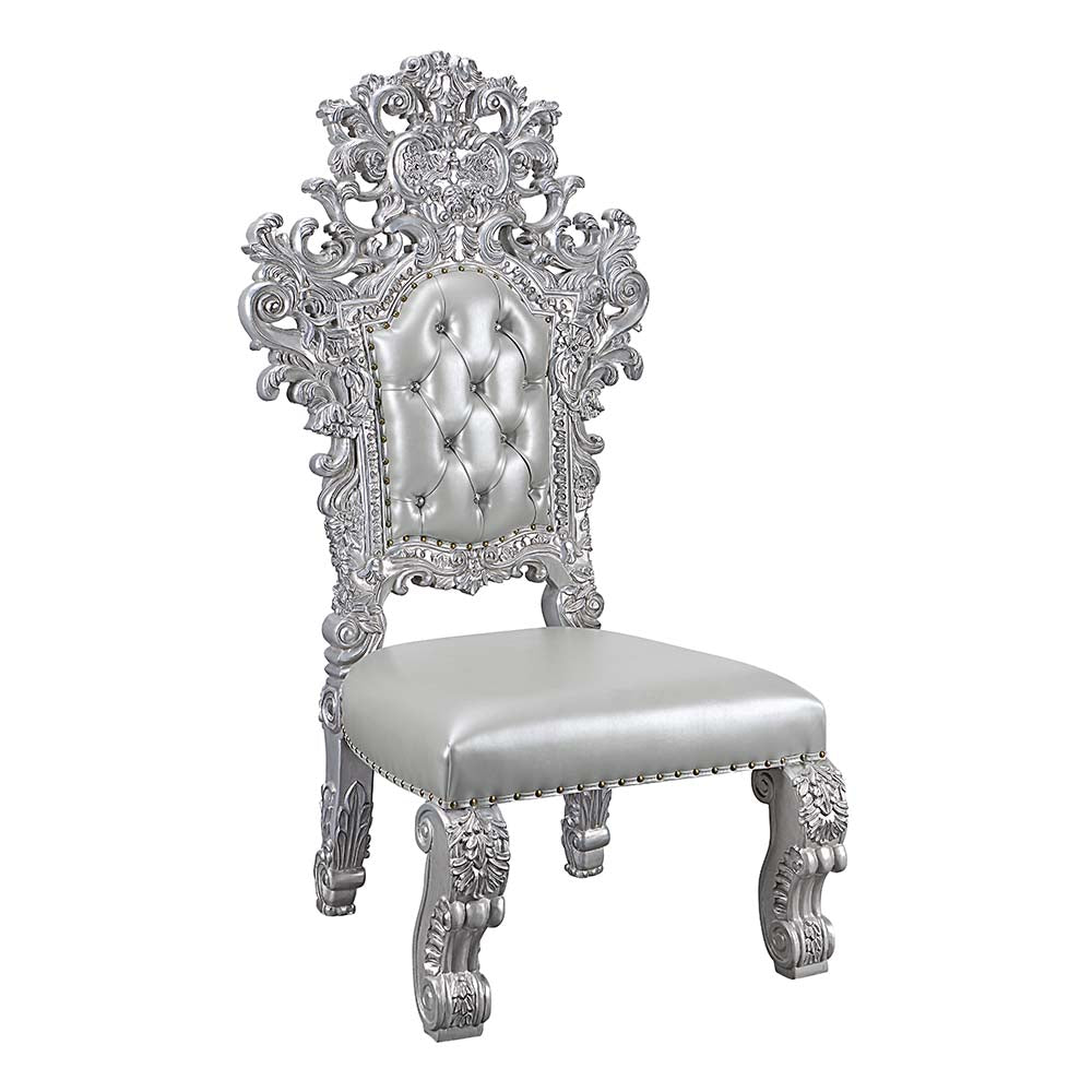 ACME Valkyrie Side Chair Set of 2 – front view – Lusso Furniture Miami
