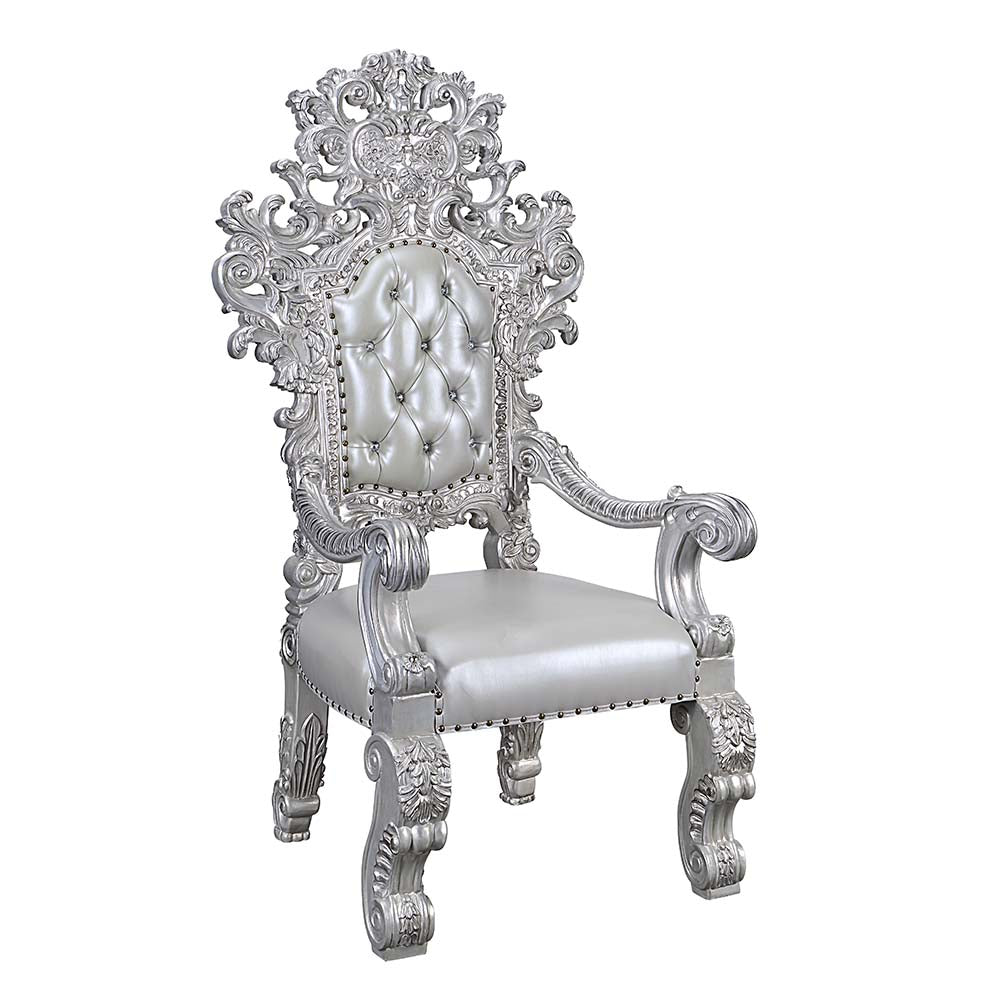 ACME Valkyrie Arm Chair Set of 2 – front view – Lusso Furniture Miami