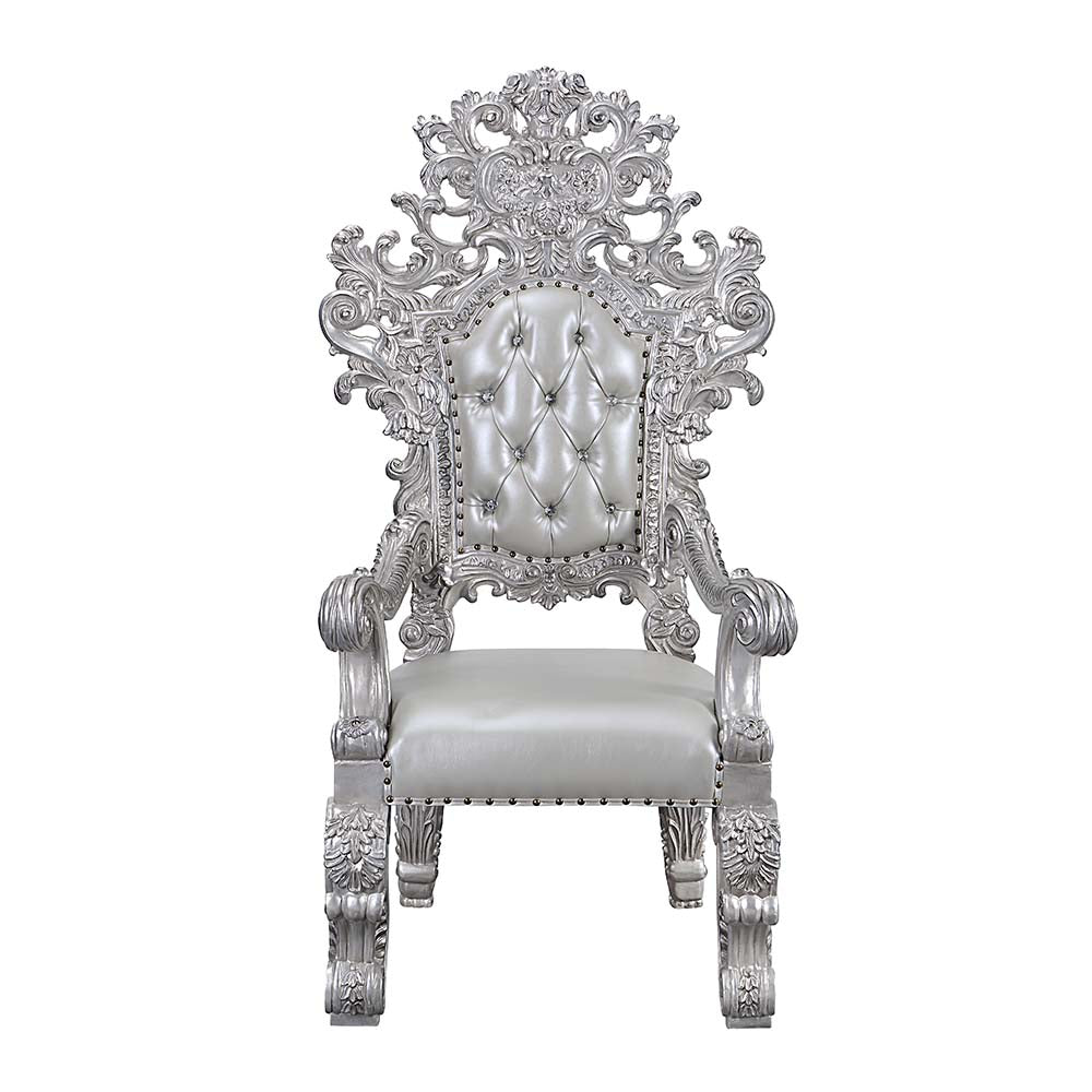 ACME Valkyrie Arm Chair Set of 2 – side view – Lusso Furniture Miami